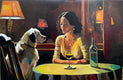 Original art for sale at UGallery.com | We Met Online by Keith Thomson | $1,500 | mixed media artwork | 16' h x 24' w | thumbnail 1