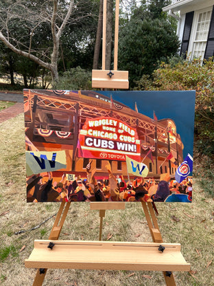 Original art for sale at UGallery.com | Cubs Win - Commission by Keith Thomson | $2,250 | oil painting | 16' h x 24' w | photo 3