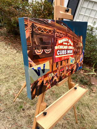 Original art for sale at UGallery.com | Cubs Win - Commission by Keith Thomson | $2,250 | oil painting | 16' h x 24' w | photo 2