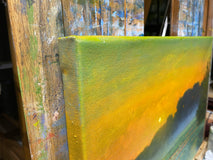 Original art for sale at UGallery.com | Sunset at Moss Creek by Kent Sullivan | $2,200 | oil painting | 16' h x 23' w | thumbnail 2