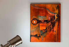 Original art for sale at UGallery.com | The Key of Hekate by Yamilet Sempe | $750 | mixed media artwork | 20' h x 16' w | thumbnail 3