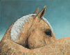 Original art for sale at UGallery.com | Kintsugi Horse-Palomino by Jennifer Ross | $400 | mixed media artwork | 8' h x 10' w | thumbnail 1
