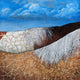 Original art for sale at UGallery.com | Kintsugi Horses - Beautiful Day by Jennifer Ross | $450 | mixed media artwork | 12' h x 12' w | thumbnail 1