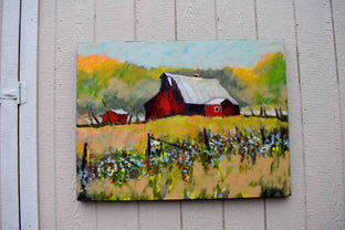 Original art for sale at UGallery.com | Farm Red by Kip Decker | $2,575 | acrylic painting | 30' h x 40' w | photo 2