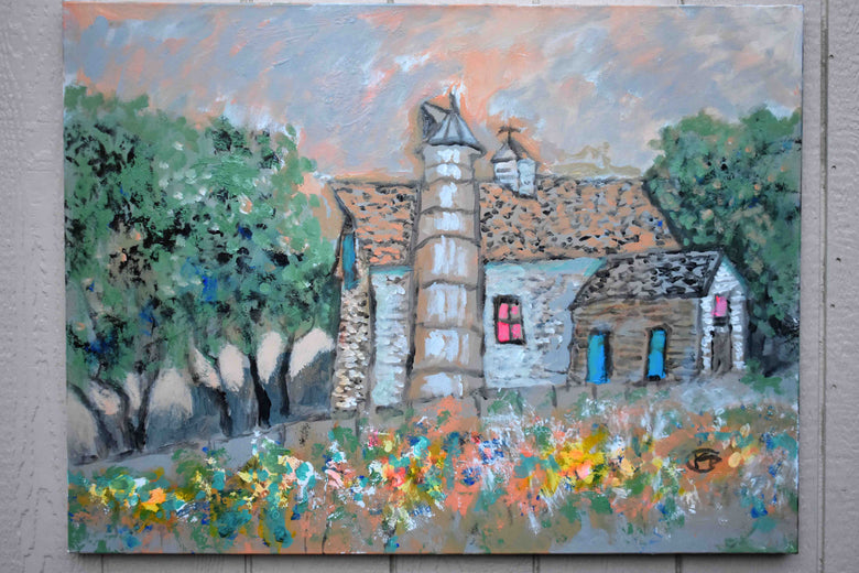 Old Farm by Kip Decker |  Context View of Artwork 