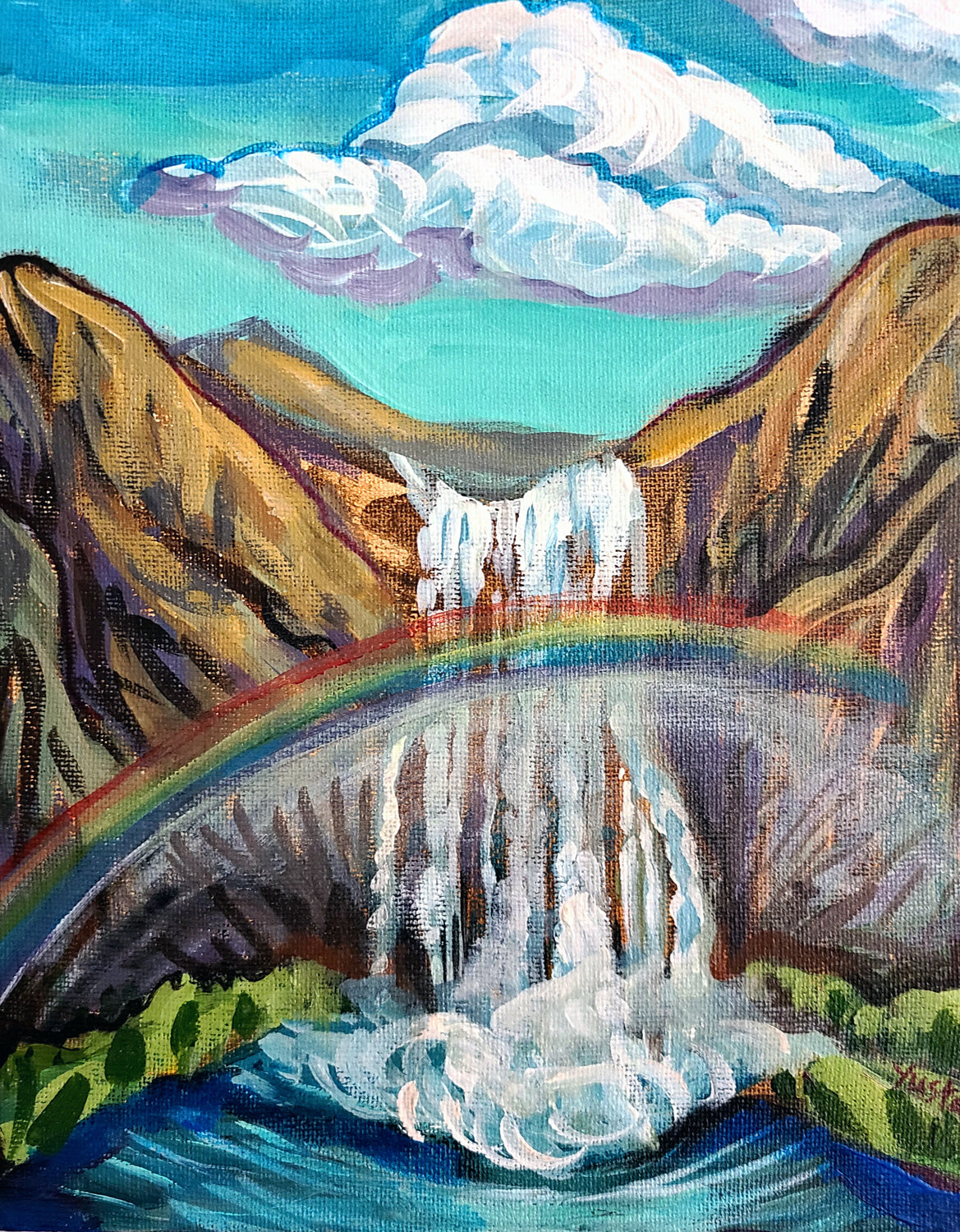 Color Spectrum 1 by Kira Yustak - acrylic painting | UGallery