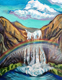 Original art for sale at UGallery.com | Color Spectrum 1 by Kira Yustak | $350 | acrylic painting | 10' h x 8' w | thumbnail 1