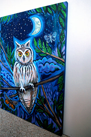 Only the Forest Knows by Kira Yustak |  Side View of Artwork 