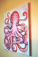 Original art for sale at UGallery.com | Pale Octopus by Kira Yustak | $750 | acrylic painting | 20' h x 16' w | thumbnail 2