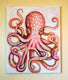 Original art for sale at UGallery.com | Pale Octopus by Kira Yustak | $750 | acrylic painting | 20' h x 16' w | thumbnail 3