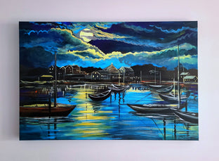 Shark River, Belmar, NJ by Kira Yustak |  Context View of Artwork 