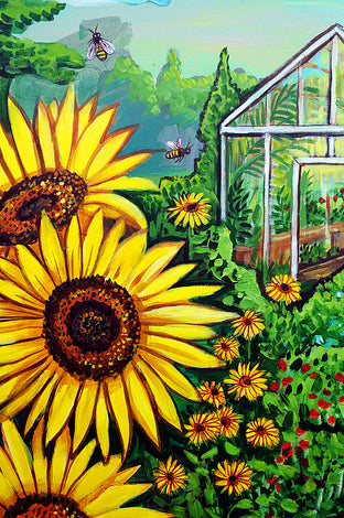 The Greenhouse by Kira Yustak |   Closeup View of Artwork 
