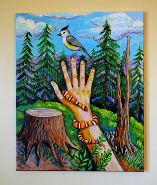 Original art for sale at UGallery.com | The Wilderness by Kira Yustak | $750 | acrylic painting | 20' h x 16' w | photo 3