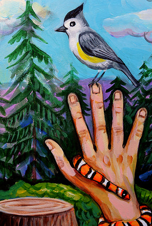 Original art for sale at UGallery.com | The Wilderness by Kira Yustak | $750 | acrylic painting | 20' h x 16' w | photo 4