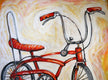 Original art for sale at UGallery.com | Vintage Bike by Kira Yustak | $750 | acrylic painting | 20' h x 20' w | thumbnail 4