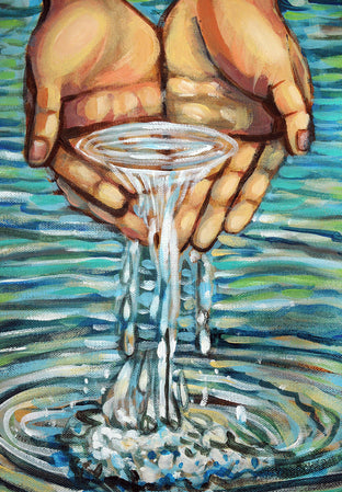 Water is Life by Kira Yustak |   Closeup View of Artwork 