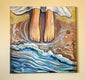 Original art for sale at UGallery.com | Waters Edge by Kira Yustak | $950 | acrylic painting | 20' h x 20' w | thumbnail 3