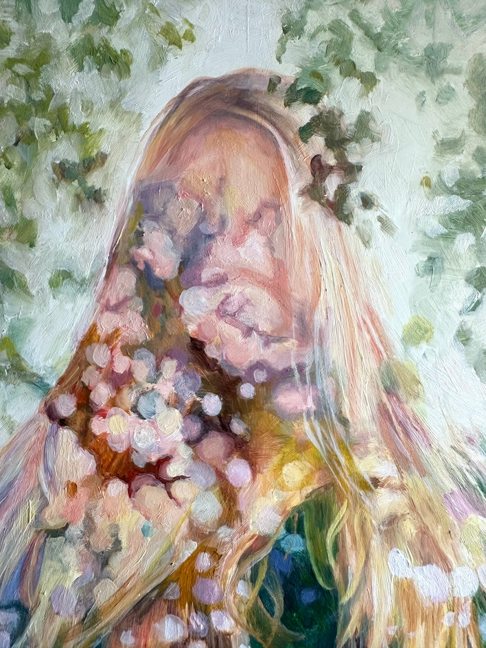 Daydreaming by Kristen Brown |  Closeup View of Artwork 