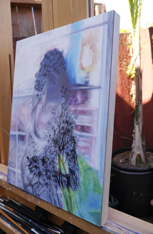 Original art for sale at UGallery.com | Expectant by Kristen Brown | $675 | oil painting | 14' h x 11' w | photo 2