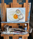 Original art for sale at UGallery.com | Cracked Brown Egg by Kristine Kainer | $675 | oil painting | 9' h x 12' w | thumbnail 3