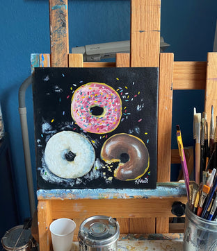 Doughnuts by Kristine Kainer |   Closeup View of Artwork 