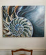 Original art for sale at UGallery.com | Nautilus Interior by Kristine Kainer | $3,875 | oil painting | 30' h x 40' w | thumbnail 3