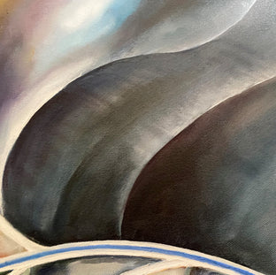 Original art for sale at UGallery.com | Nautilus Interior by Kristine Kainer | $3,875 | oil painting | 30' h x 40' w | photo 4