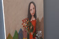 Original art for sale at UGallery.com | Little Florist by Krzysztof Iwin | $1,650 | acrylic painting | 15.7' h x 11.8' w | thumbnail 2