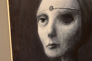 Original art for sale at UGallery.com | Priestess by Krzysztof Iwin | $1,550 | acrylic painting | 15.75' h x 11.81' w | photo 2