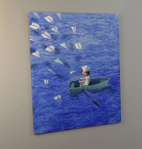 Seagulls by Krzysztof Iwin |   Closeup View of Artwork 