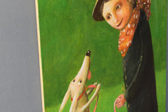 Original art for sale at UGallery.com | Spring Jump by Krzysztof Iwin | $1,550 | acrylic painting | 15.75' h x 11.81' w | thumbnail 2