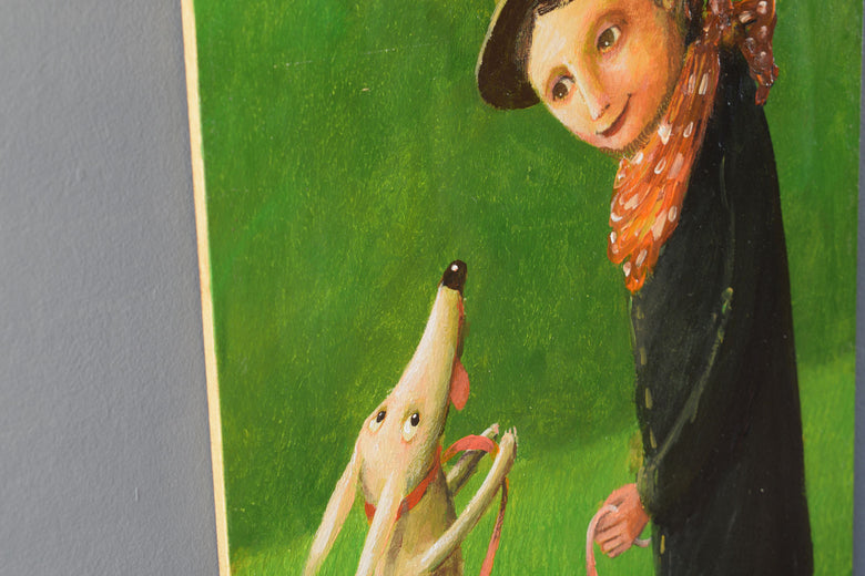 Spring Jump by Krzysztof Iwin |  Side View of Artwork 