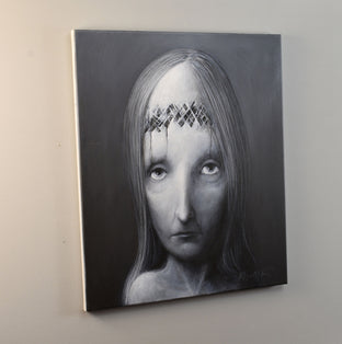Original art for sale at UGallery.com | Suffering by Krzysztof Iwin | $2,000 | acrylic painting | 24' h x 20' w | photo 2