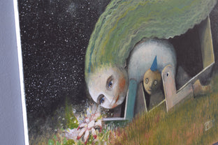The Fern Flower by Krzysztof Iwin |  Side View of Artwork 