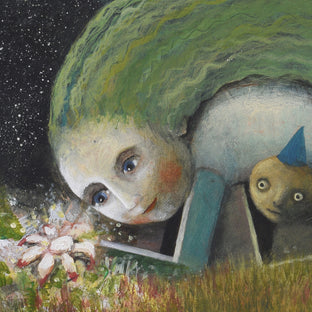 The Fern Flower by Krzysztof Iwin |   Closeup View of Artwork 