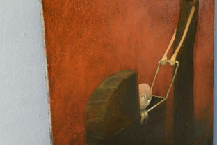 Original art for sale at UGallery.com | Bebetto by Krzysztof Iwin | $1,400 | oil painting | 15.75' h x 11.81' w | photo 2