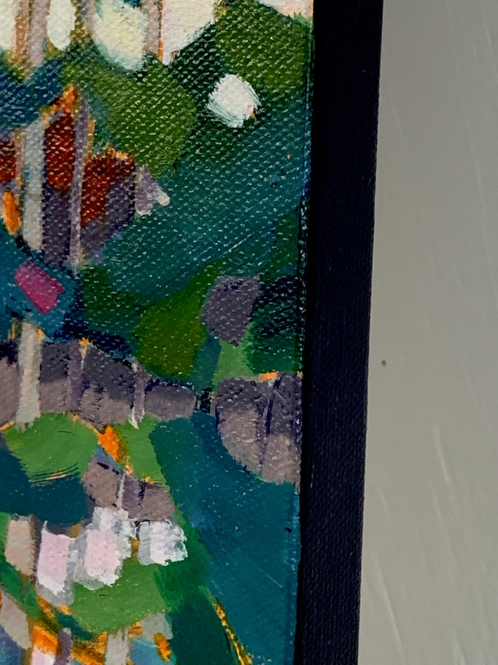Lagoon by Teresa Smith |  Side View of Artwork 