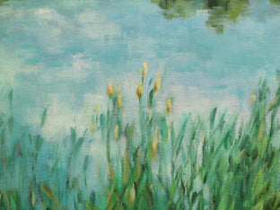 Lake In The Reeds by Suzanne Massion |   Closeup View of Artwork 
