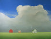 Original art for sale at UGallery.com | Under the Growing Clouds by Sharon France | $2,500 | acrylic painting | 30' h x 40' w | thumbnail 1
