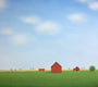 Original art for sale at UGallery.com | The Quiet of the Farm by Sharon France | $2,100 | acrylic painting | 24' h x 36' w | thumbnail 3