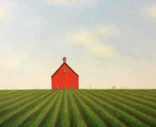 Original art for sale at UGallery.com | Rows Under The Big Summer Sky by Sharon France | $2,200 | acrylic painting | 24' h x 36' w | photo 2
