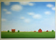 Original art for sale at UGallery.com | The Quiet of the Farm by Sharon France | $2,100 | acrylic painting | 24' h x 36' w | thumbnail 4