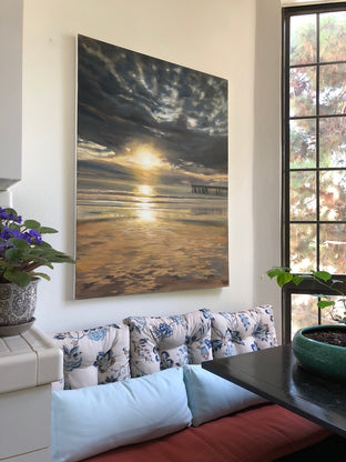 Original art for sale at UGallery.com | Nature's Last Blue is Gold by Jesse Aldana | $1,900 | oil painting | 40' h x 30' w | photo 3
