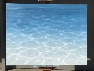 Resplendent Seas by Laura Browning |  Side View of Artwork 