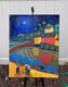 Original art for sale at UGallery.com | Moonlight Harmony by Laura (Yi Zhen) Chen | $600 | acrylic painting | 20' h x 16' w | thumbnail 3
