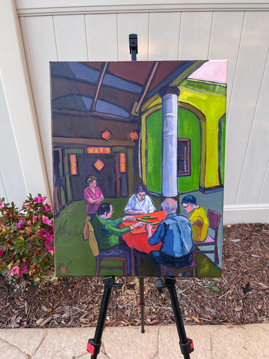 The Mahjong Players by Laura (Yi Zhen) Chen |  Context View of Artwork 