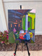 Original art for sale at UGallery.com | The Mahjong Players by Laura (Yi Zhen) Chen | $750 | acrylic painting | 20' h x 16' w | thumbnail 3
