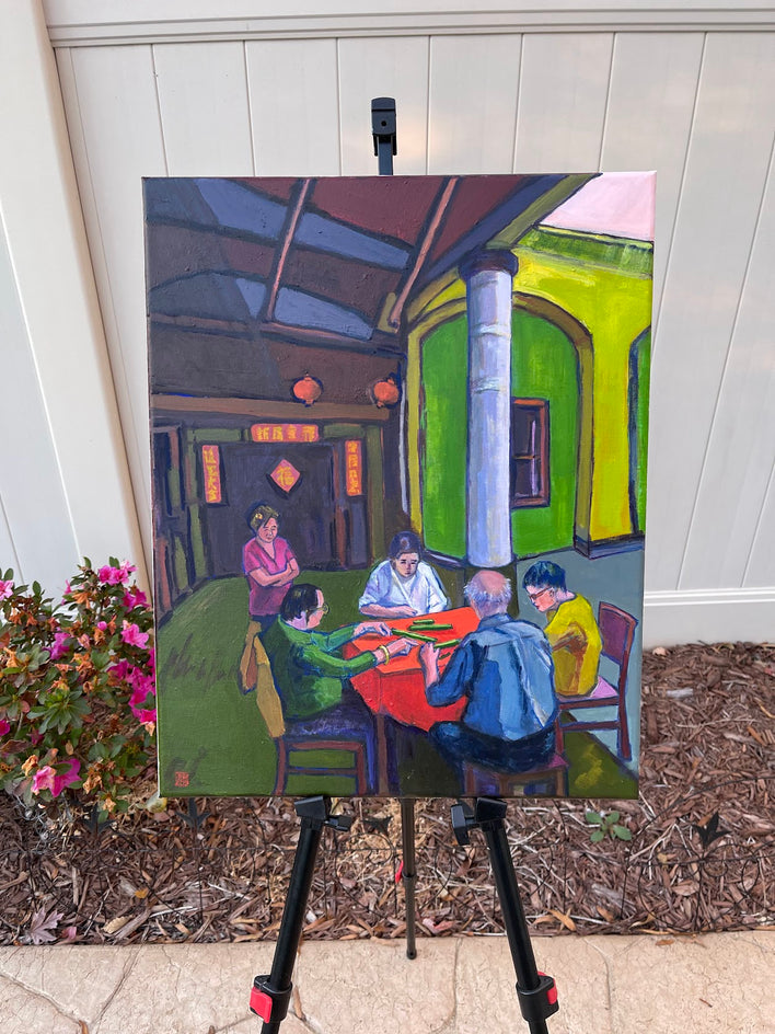 The Mahjong Players by Laura (Yi Zhen) Chen |  Context View of Artwork 