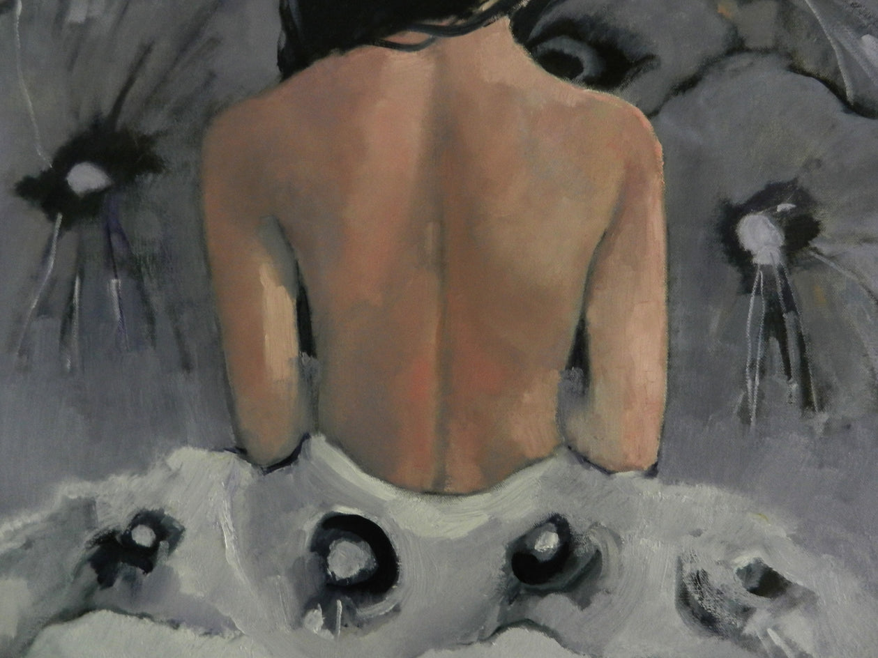 Layered Beauty - Commission by Mary Pratt |  Side View of Artwork 
