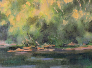 Original art for sale at UGallery.com | Lazy River by Suzanne Massion | $450 | oil painting | 12' h x 22' w | photo 4